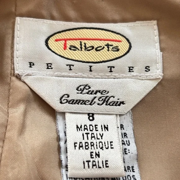 Talbots Pencil Skirt Women's Sz 8 Petite Tan Camel Hair Fitted Classic Secretary - Picture 5 of 12